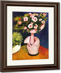 Rose Azalea Ii By August Macke Fine Art Print