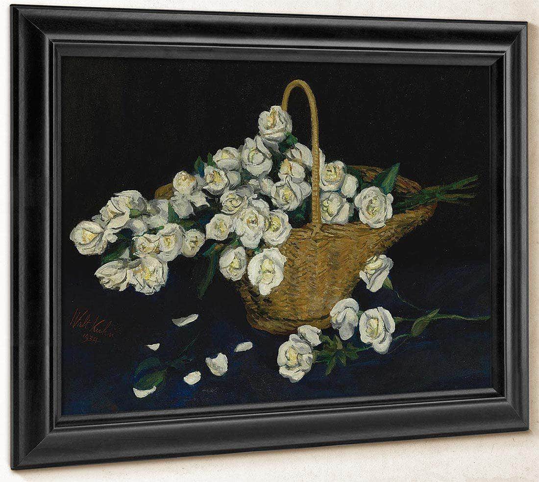 Rose Basket By Walt Kuhn Fine Art Print