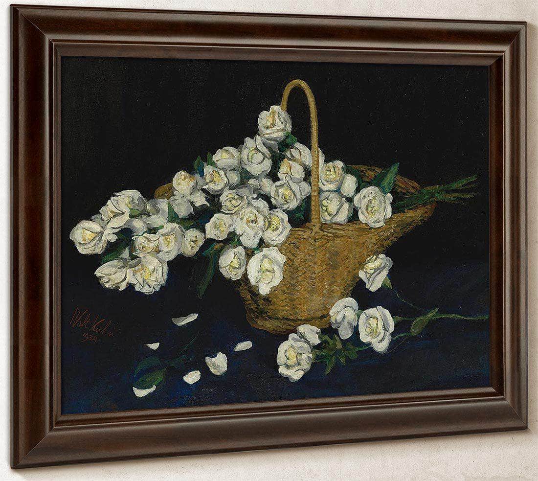 Rose Basket By Walt Kuhn Fine Art Print