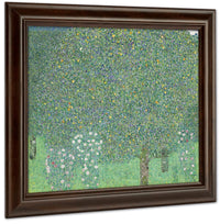 Rosebushes Under The Trees 1905 Musee Dorsay By Gustav Klimt Fine Art Print