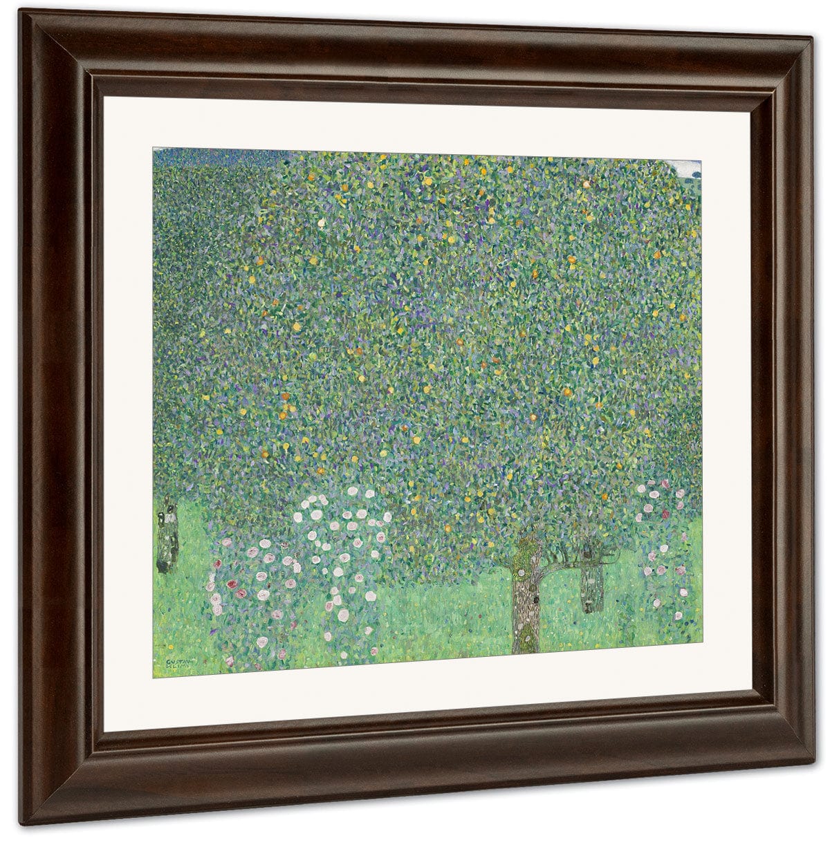 Rosebushes Under The Trees 1905 Musee Dorsay By Gustav Klimt Fine Art Print