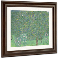 Rosebushes Under The Trees 1905 Musee Dorsay By Gustav Klimt Fine Art Print