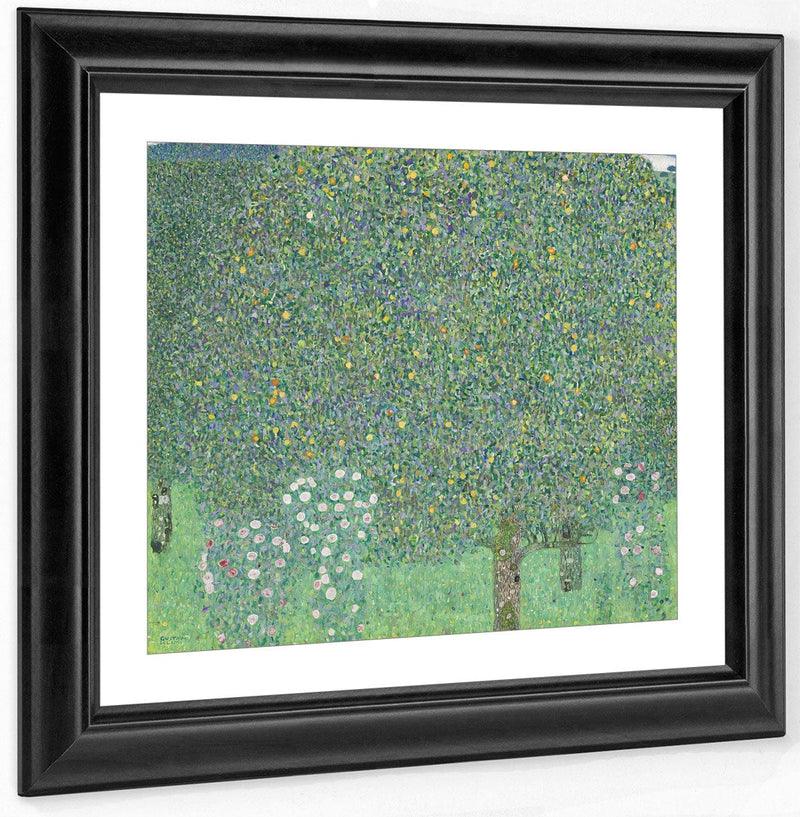 Rosebushes Under The Trees 1905 Musee Dorsay By Gustav Klimt Fine Art Print