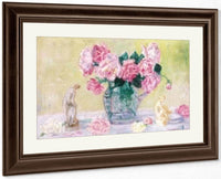 Roses And Tanagra Figurines By James Ensor Fine Art Print