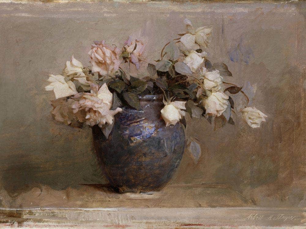 Roses By Abbott Handerson Thayer Fine Art Print