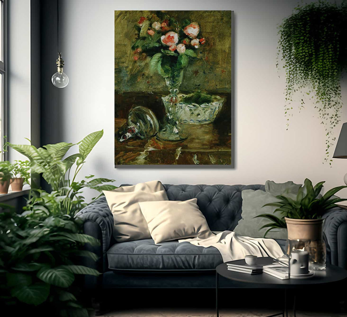 Roses By Berthe Morisot Fine Art Print