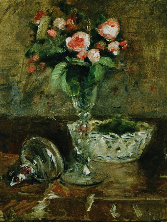Roses By Berthe Morisot Fine Art Print