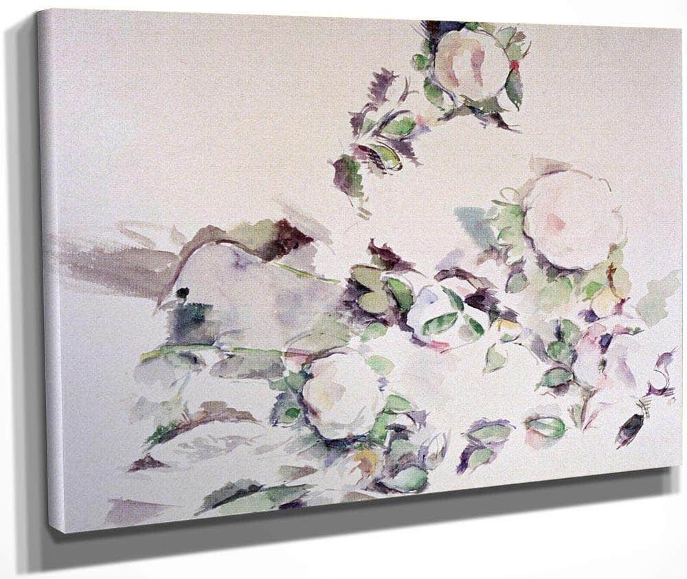 Roses By Cezanne Paul Fine Art Print