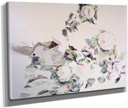 Roses By Cezanne Paul Fine Art Print
