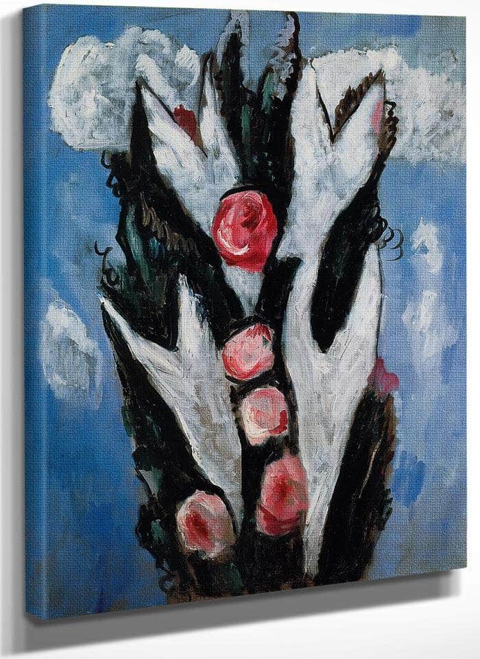 Roses By Marsden Hartley Fine Art Print