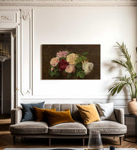 Roses De Nice On A Table By Henri Fantin Latour Fine Art Print