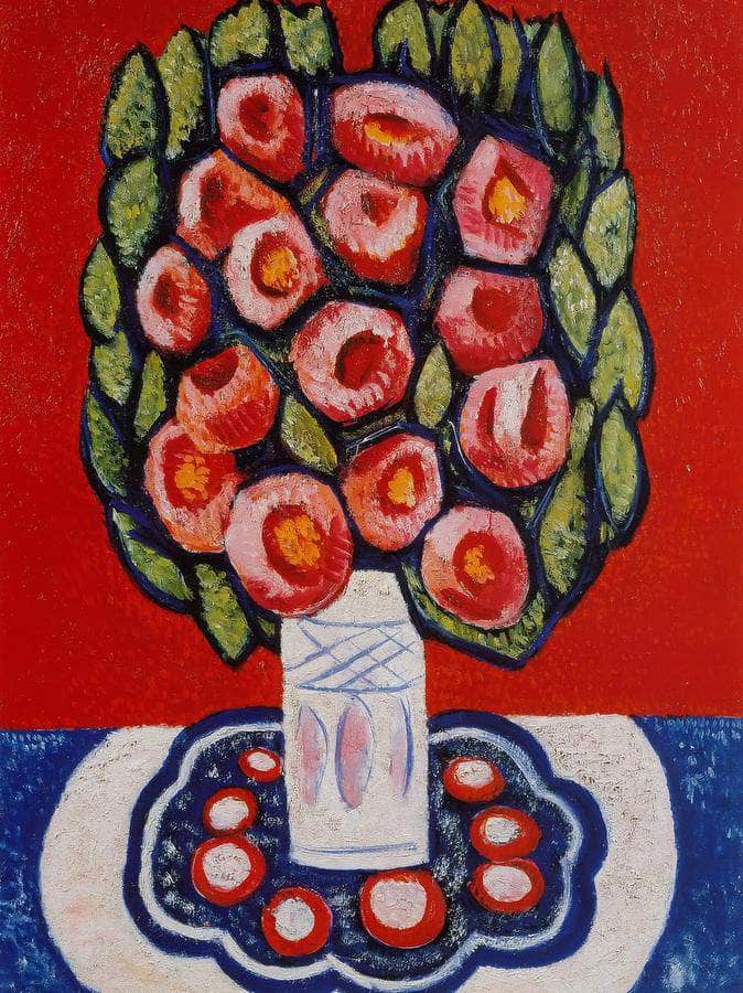 Roses From Hispania By Marsden Hartley Fine Art Print