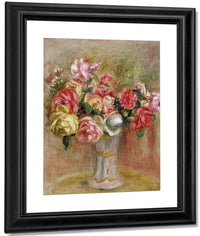 Roses In A Sevres Vase By Pierre Auguste Renoir Fine Art Print