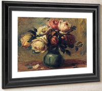 Roses In A Vase By Pierre August Renoir Fine Art Print