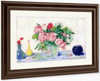 Roses, Tanager And Vases By James Ensor Fine Art Print