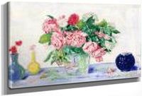 Roses, Tanager And Vases By James Ensor Fine Art Print