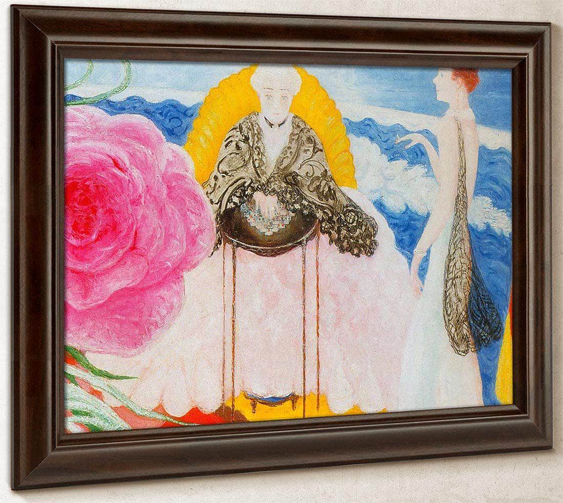 Rosetta Mother And Carrie Family Portrait By Florine Stettheimer Fine Art Print