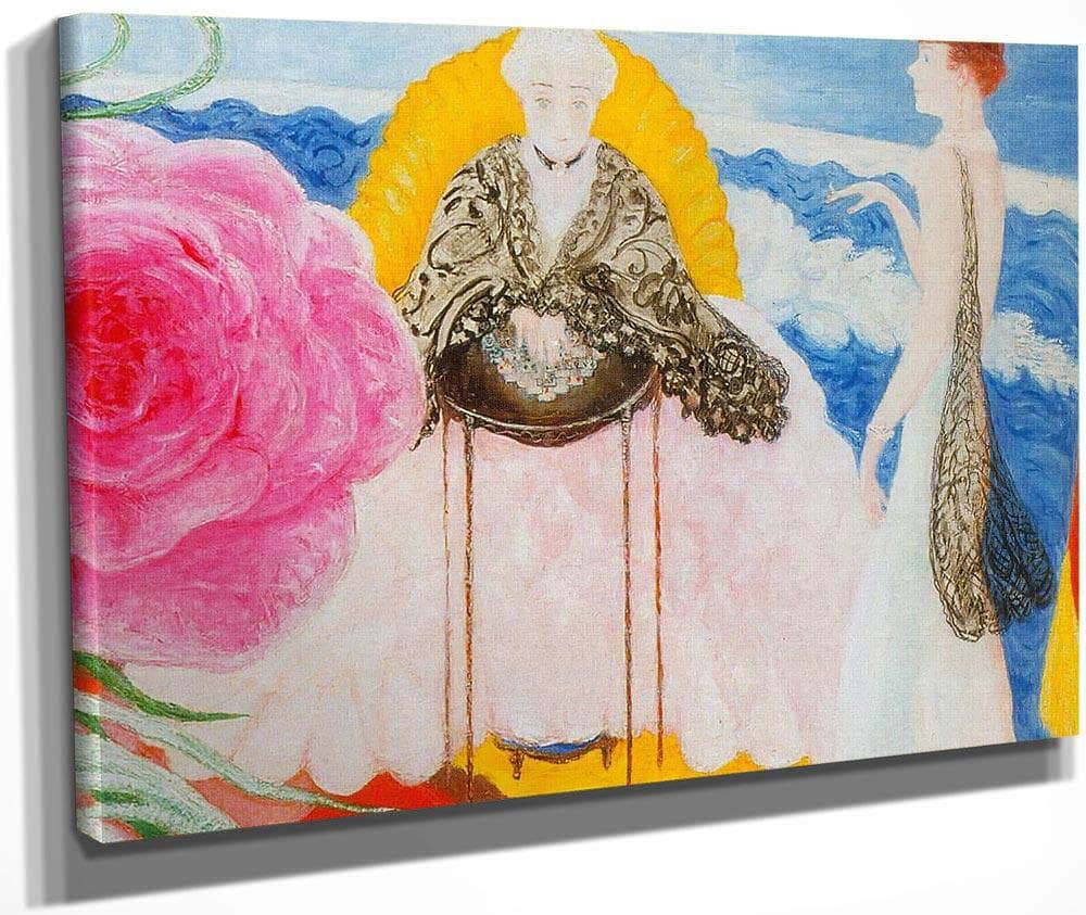 Rosetta Mother And Carrie Family Portrait By Florine Stettheimer Fine Art Print