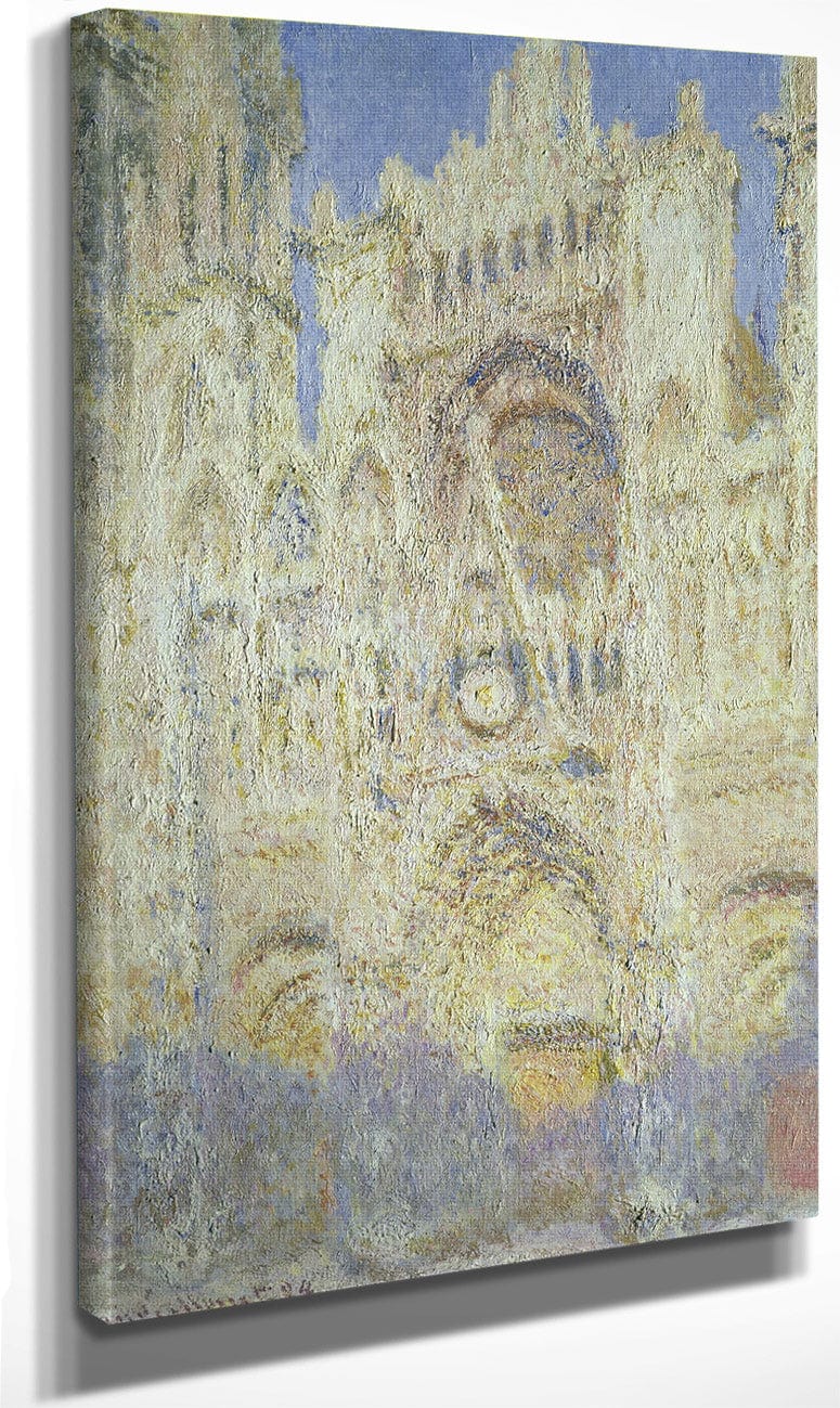 Rouen Cathedral At Sunset By Claude Monet Fine Art Print