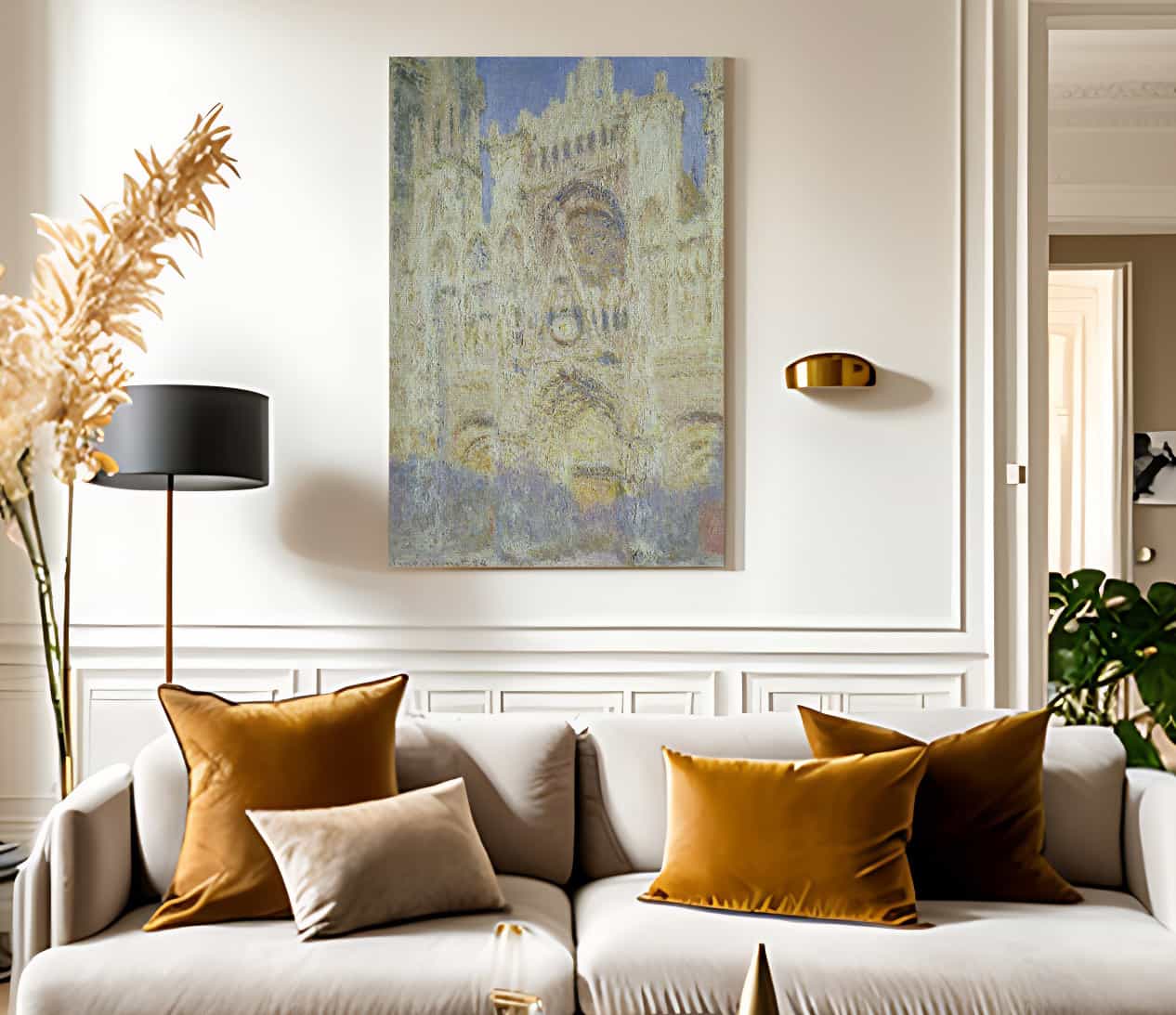 Rouen Cathedral At Sunset By Claude Monet Fine Art Print