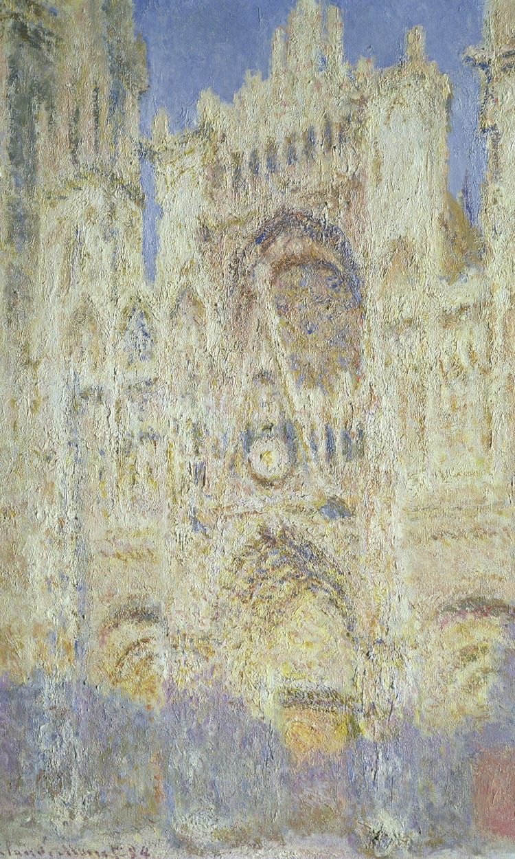 Rouen Cathedral At Sunset By Claude Monet Fine Art Print