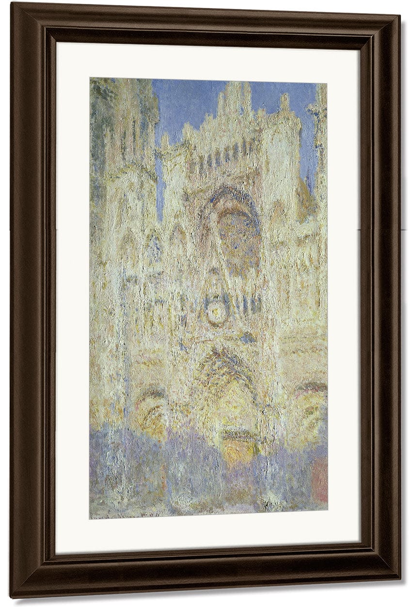 Rouen Cathedral At Sunset By Claude Monet Fine Art Print