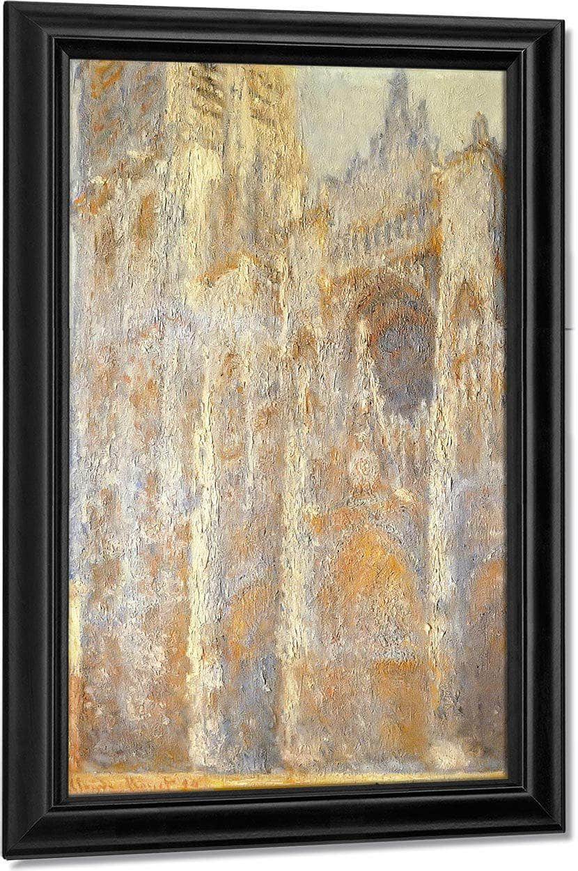 Rouen Cathedral Evening By Claude Monet Fine Art Print