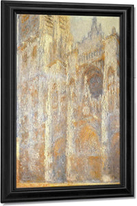 Rouen Cathedral Evening By Claude Monet Fine Art Print