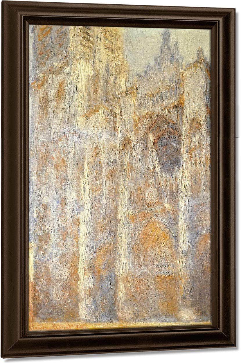 Rouen Cathedral Evening By Claude Monet Fine Art Print