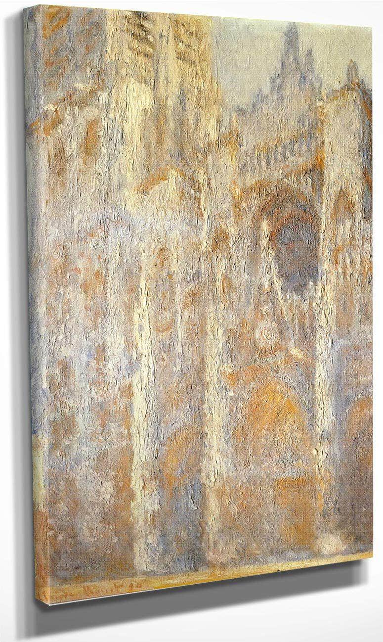Rouen Cathedral Evening By Claude Monet Fine Art Print