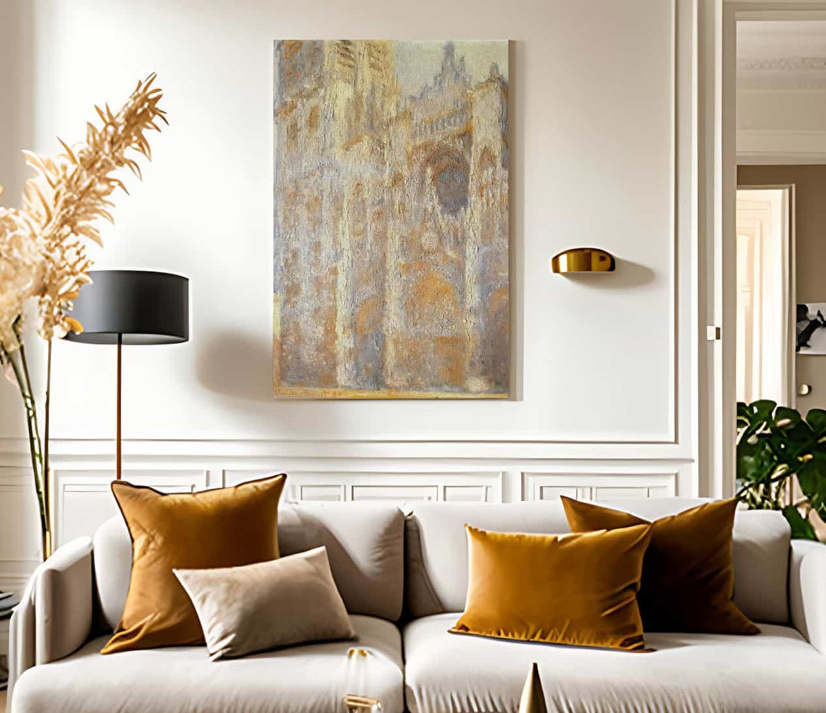 Rouen Cathedral Evening By Claude Monet Fine Art Print