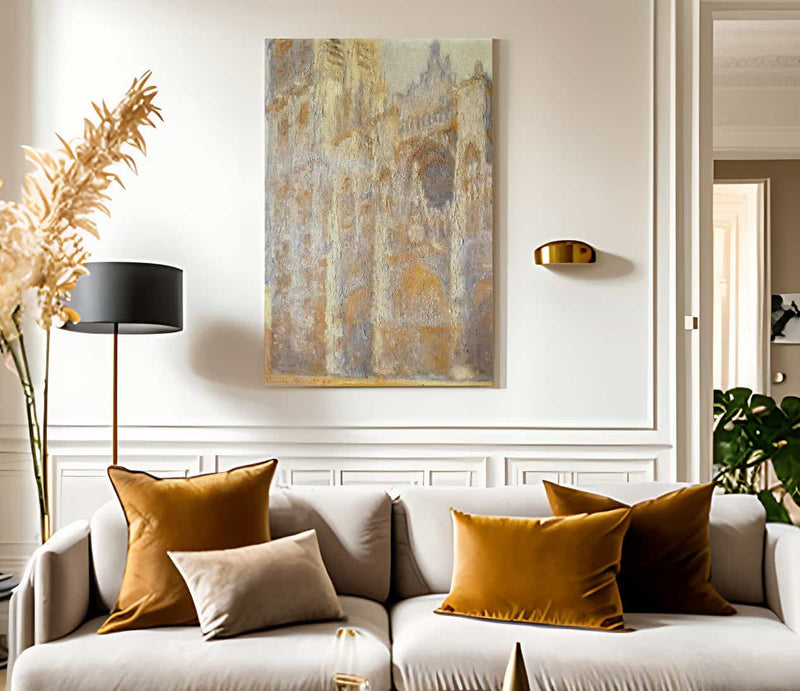 Rouen Cathedral Evening By Claude Monet Fine Art Print