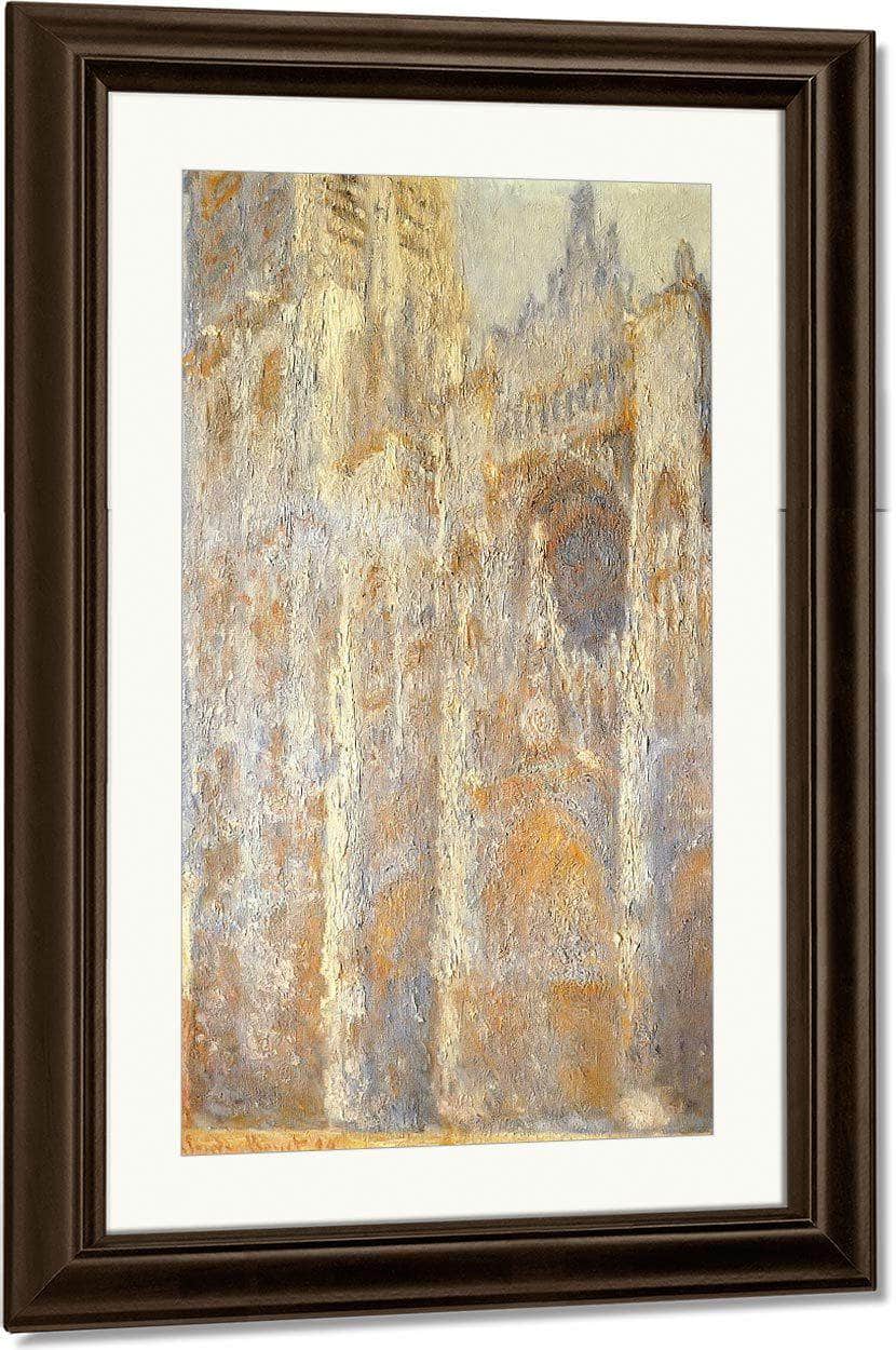 Rouen Cathedral Evening By Claude Monet Fine Art Print