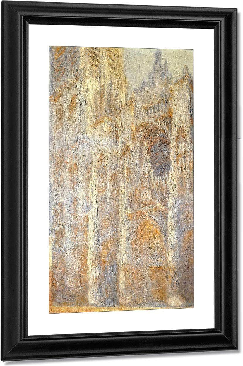 Rouen Cathedral Evening By Claude Monet Fine Art Print