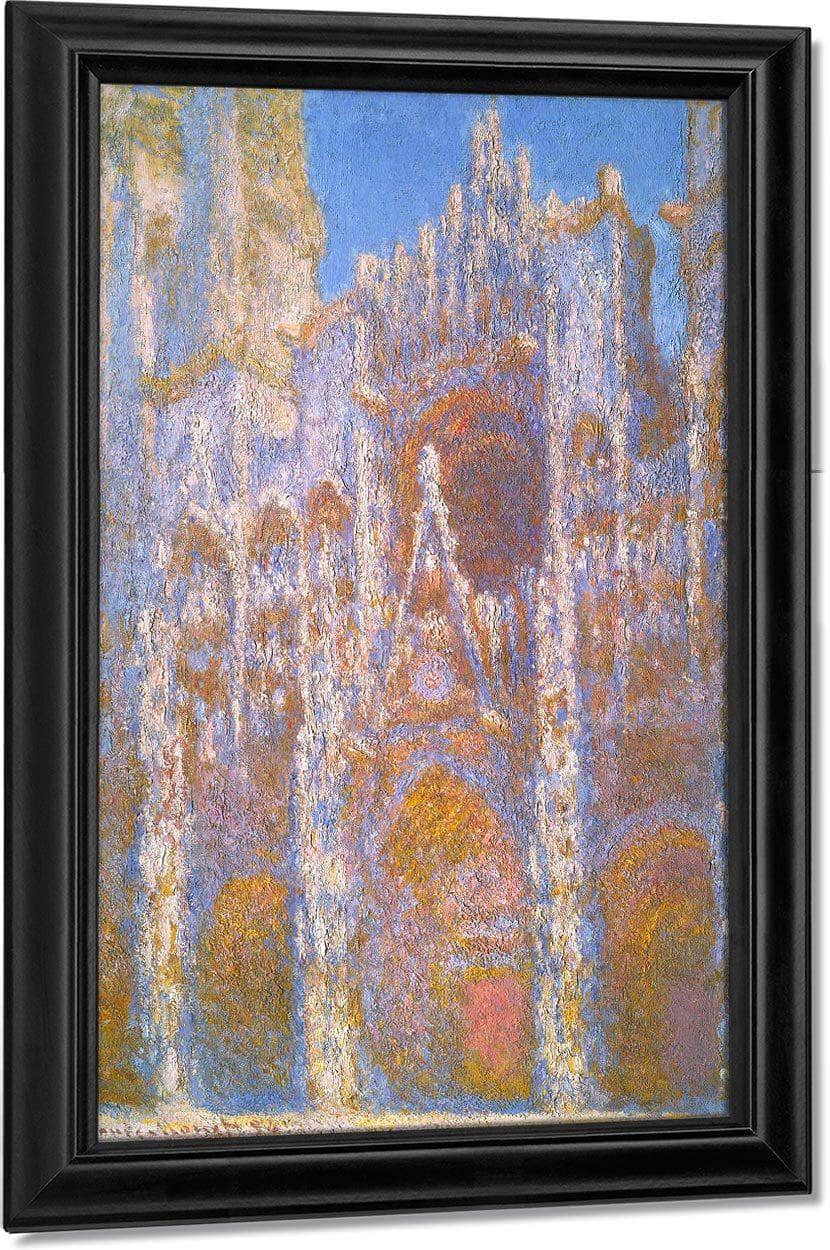 Rouen Cathedral Facade By Monet Claude Fine Art Print