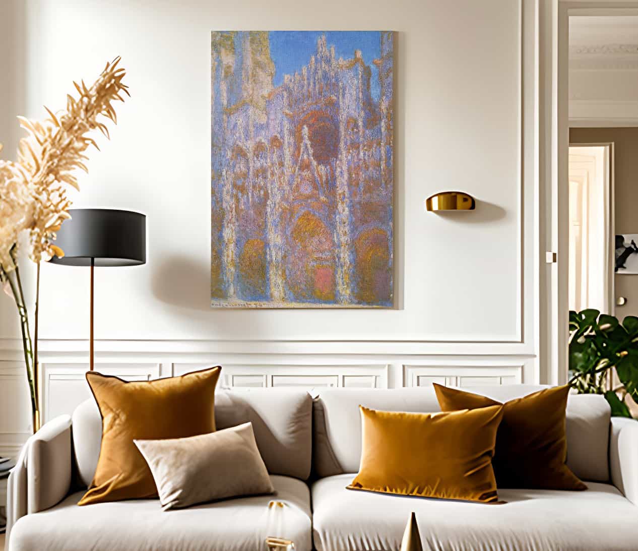 Rouen Cathedral Facade By Monet Claude Fine Art Print