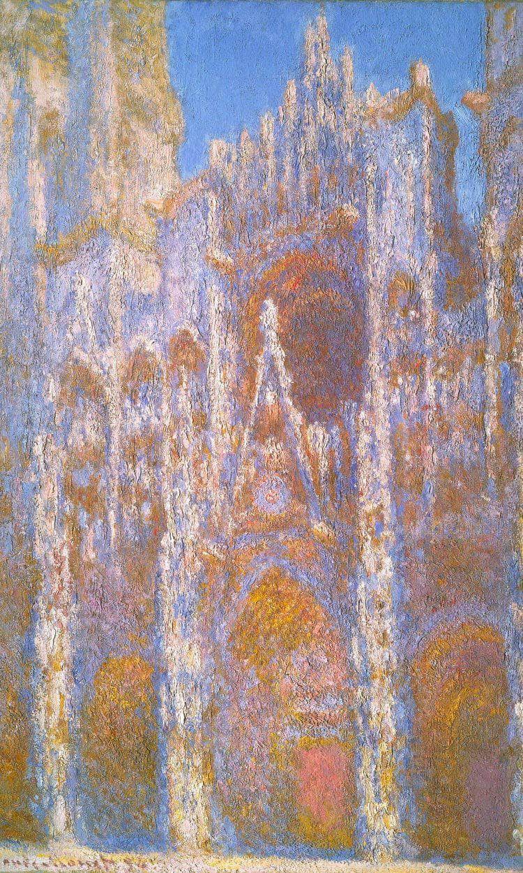 Rouen Cathedral Facade By Monet Claude Fine Art Print