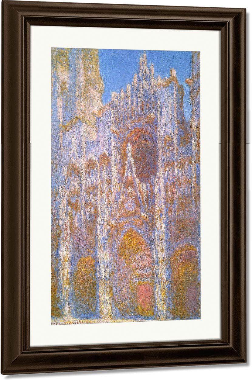 Rouen Cathedral Facade By Monet Claude Fine Art Print