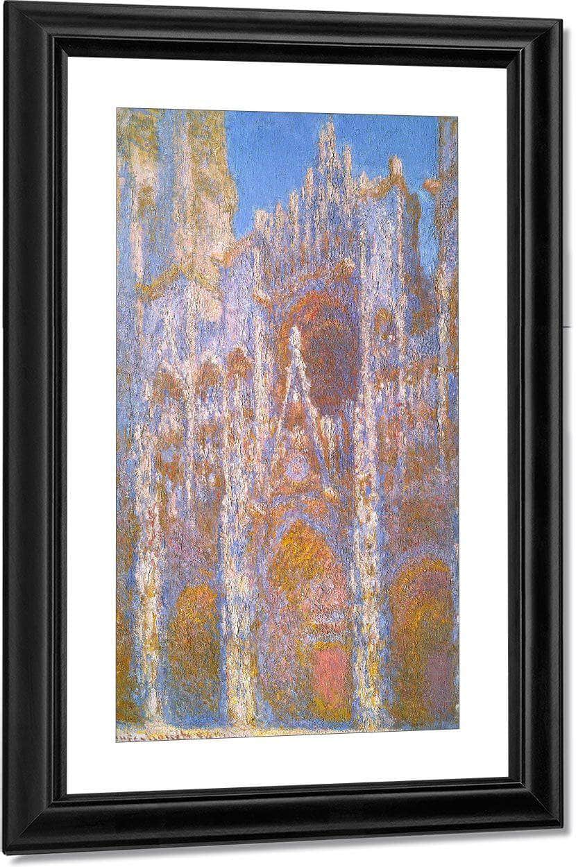 Rouen Cathedral Facade By Monet Claude Fine Art Print