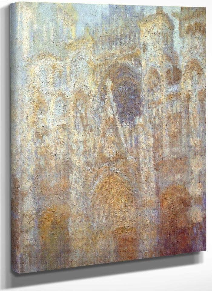 Rouen Cathedral Frist Light By Claude Monet Fine Art Print