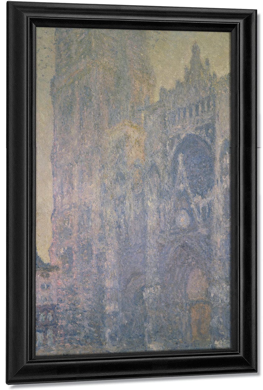 Rouen Cathedral, Harmony In White, Morning Light By Claude Monet Fine Art Print