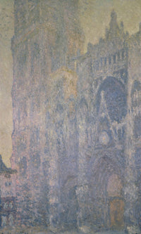 Rouen Cathedral, Harmony In White, Morning Light By Claude Monet Fine Art Print