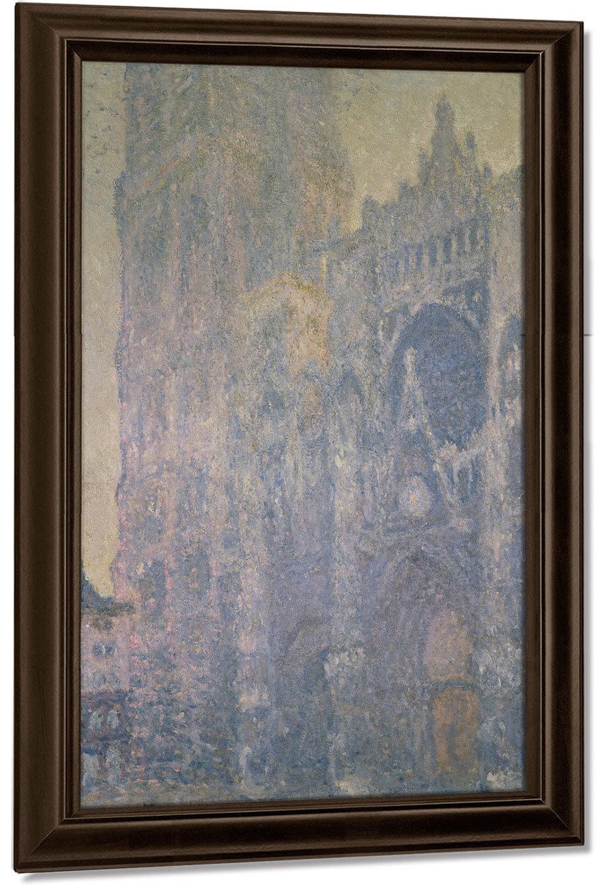 Rouen Cathedral, Harmony In White, Morning Light By Claude Monet Fine Art Print