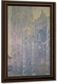 Rouen Cathedral, Harmony In White, Morning Light By Claude Monet Fine Art Print