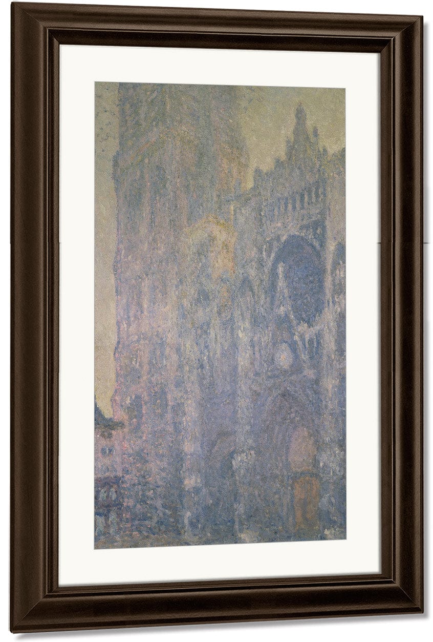 Rouen Cathedral, Harmony In White, Morning Light By Claude Monet Fine Art Print
