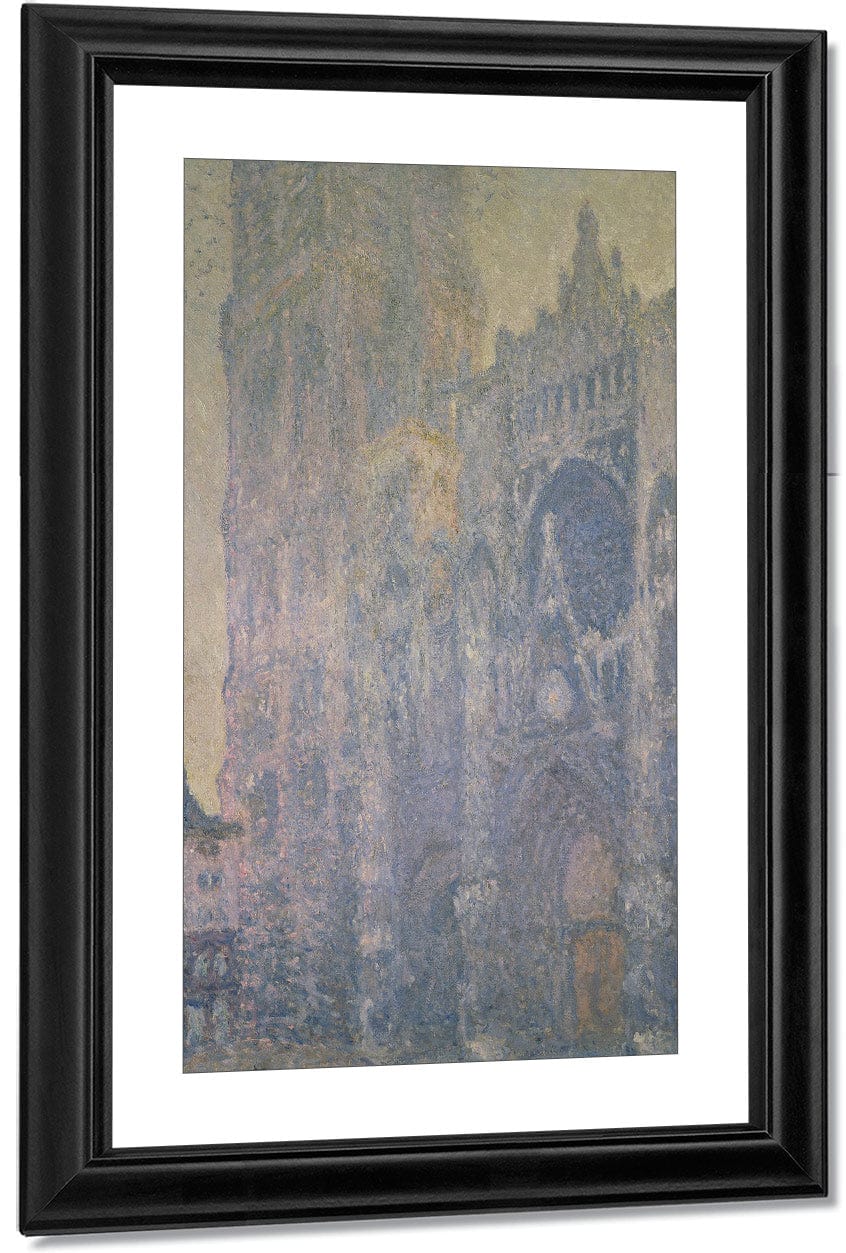 Rouen Cathedral, Harmony In White, Morning Light By Claude Monet Fine Art Print