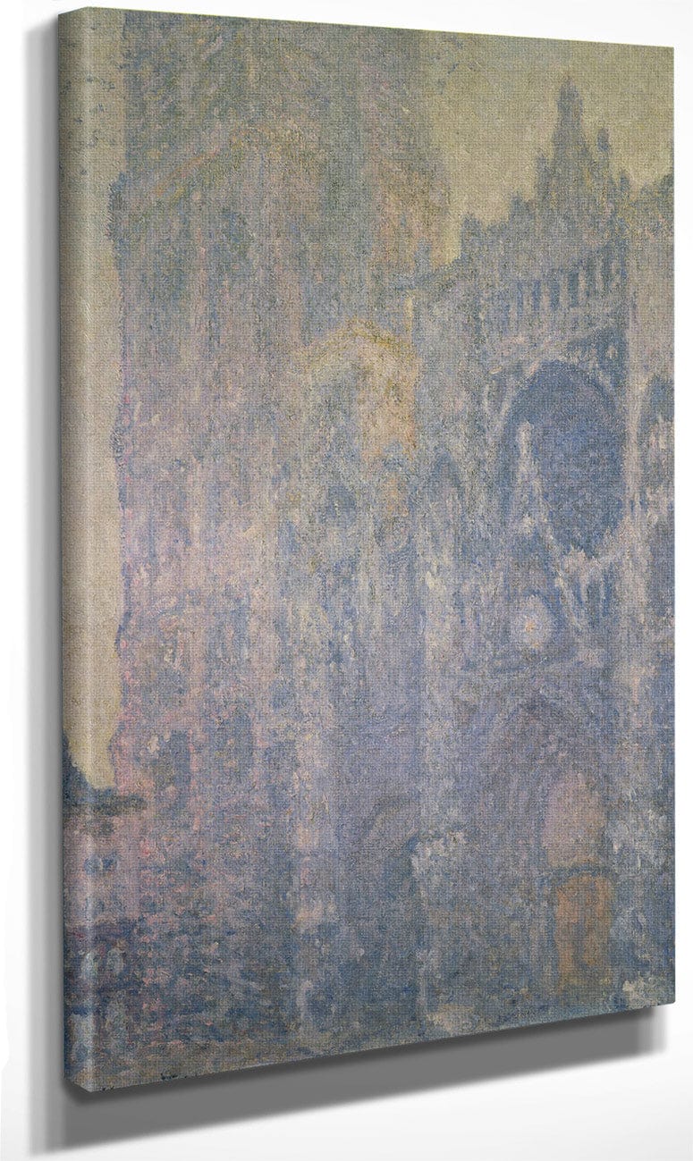 Rouen Cathedral, Harmony In White, Morning Light By Claude Monet Fine Art Print