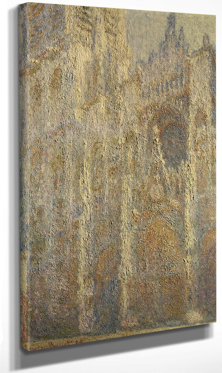 Rouen Cathedral, Midday By Claude Monet Fine Art Print