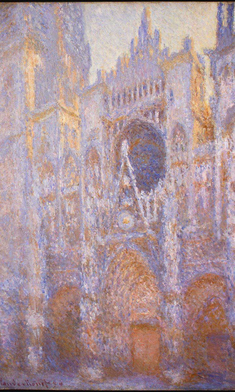 Rouen Cathedral West Facade By Monet Claude Fine Art Print