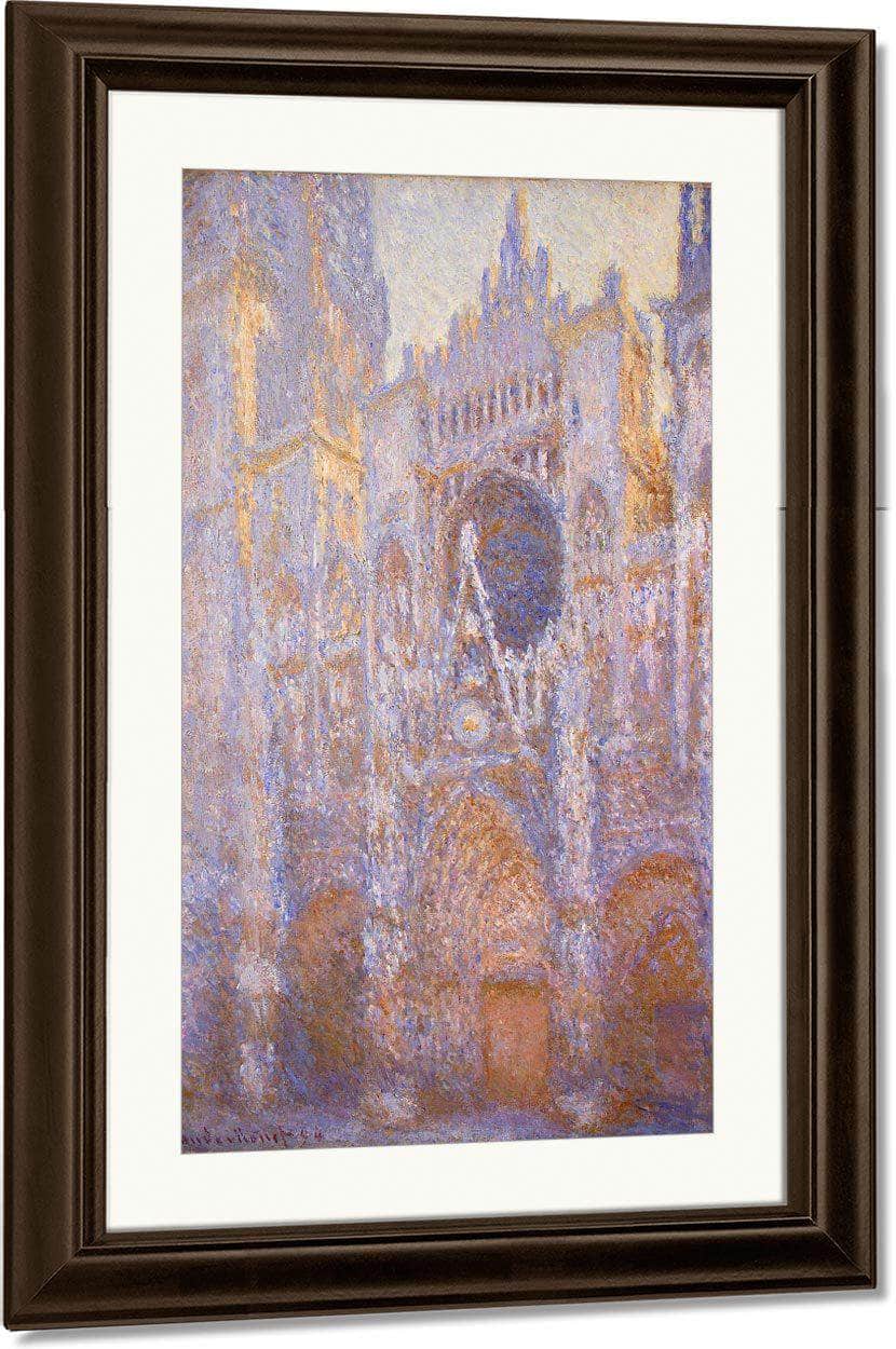 Rouen Cathedral West Facade By Monet Claude Fine Art Print